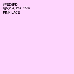 #FED6FD - Pink Lace Color Image